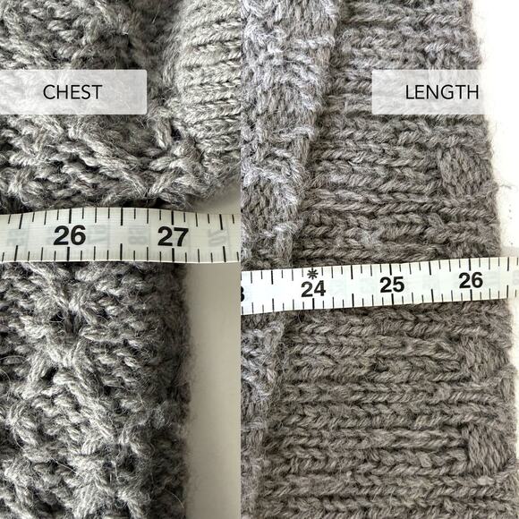 EILEEN FISHER 100% Baby Alpaca Soft Scoop Neckline Sweater in Gray Size L - Picture 13 of 13
